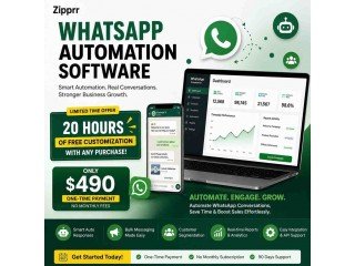 Launch Your Own SaaS in 7 Days  Zipprr WhatsApp Automation Software at $490