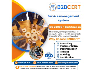 ISO 20000-1 Consultants Services in Bangalore