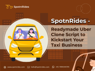 Gojek Clone App Development | SpotnRides - Multi-Service Solution