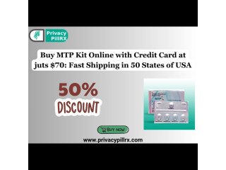 Buy MTP Kit Online with Credit Card at juts $70: Fast Shipping in 50 States of USA