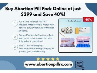 Buy Abortion Pill Pack Online at just $299 and Save 40%!
