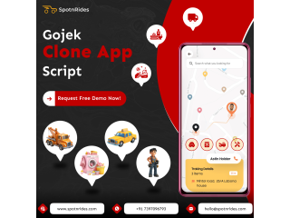 Gojek Clone App Development | SpotnRides - Multi-Service Solution